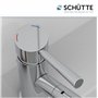 SCHÜTTE Mitigeur de lavabo Cornwall, batterie de salle de bains, robinet pour la salle de bains, mitigeur avec vidage, chrome, m