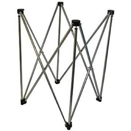 Carrom Art | Carrom - Pieds réglables - 80 x 10 x 10 cm | Accessoire billard indien, Argent