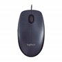 Logitech M90 Souris Filaire USB, Suivi Optique 1000 PPP, Ambidextre, Compatible avec PC/Mac/Portable - Noir