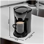 Clatronic Machine à Café 1 Tasse | Cafetière | Cafetière filtre avec tasse en céramique incluse | 140 ml | Petite cafetière filt