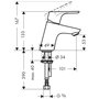hansgrohe Focus Mitigeur de lavabo 70, sans tirette ni vidage, chromé, 31733000