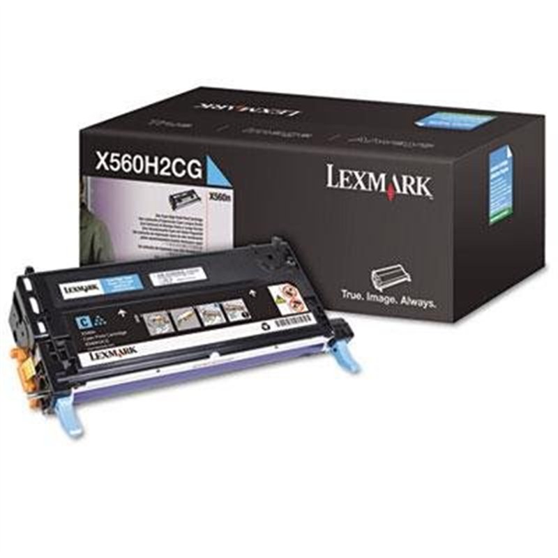 Lexmark 0 x 560H2CG – Cartouche Toner pour imprimantes Laser Couleur et Jet d'encre (Cyan, Noir, Cartouche) si