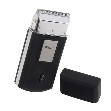 Wahl Mobile Shaver - Rasoir Électrique sans Fil avec Pochette de Voyage - Pour la Tête et la Barbe