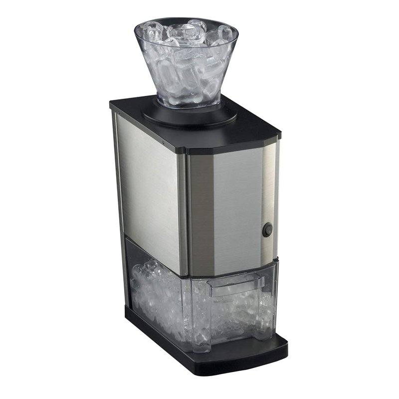 RGV Crush Ice Maker Junior Noir/Acier inoxydable/Transparent