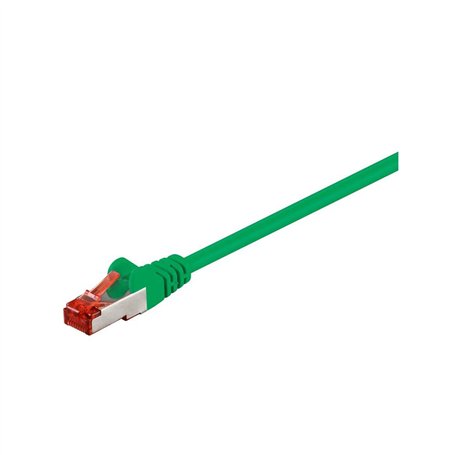 Goobay 95494 CAT 6 Câble de Liaison, S/FTP (PiMF), Vert, 2 m Longueur