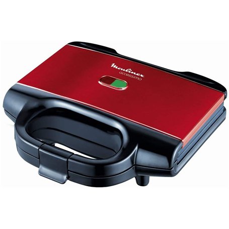 Moulinex Croque gaufre, 650 W, Rangement à la verticale, Sécurité renforcée, Accessimo SM180811