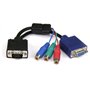 Connectland VGA-15MF-3RCA Câble VGA 15 cm Multicolore