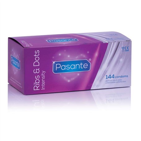 Pasante Ribs And Dots Condoms Pack de 144