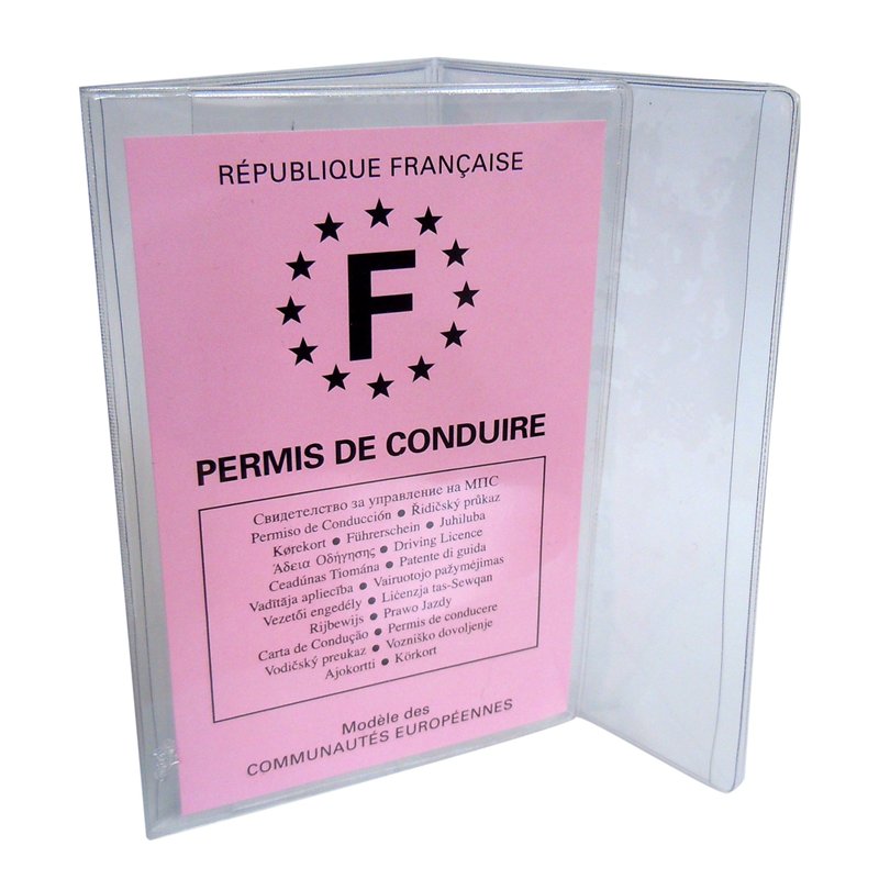 Color Pop Color Pop 550033 Étui de Protection pour Permis de Conduire, Pochette Transparente