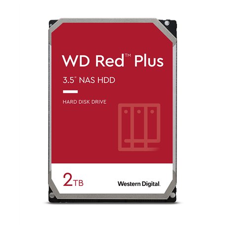 WD Red - WD20EFRX - 2TB 3.5" NAS Disque Dur Interne - 5400 RPM Class, SATA 6 Gb/s, CMR, 64MB Cache