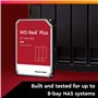 WD Red - WD20EFRX - 2TB 3.5" NAS Disque Dur Interne - 5400 RPM Class, SATA 6 Gb/s, CMR, 64MB Cache