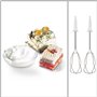 Bosch ErgoMixx MFQ36470 – batteur polyvalent avec plusieures accessoires – Puissance de 450 W – Couleur : Blanc/Gris