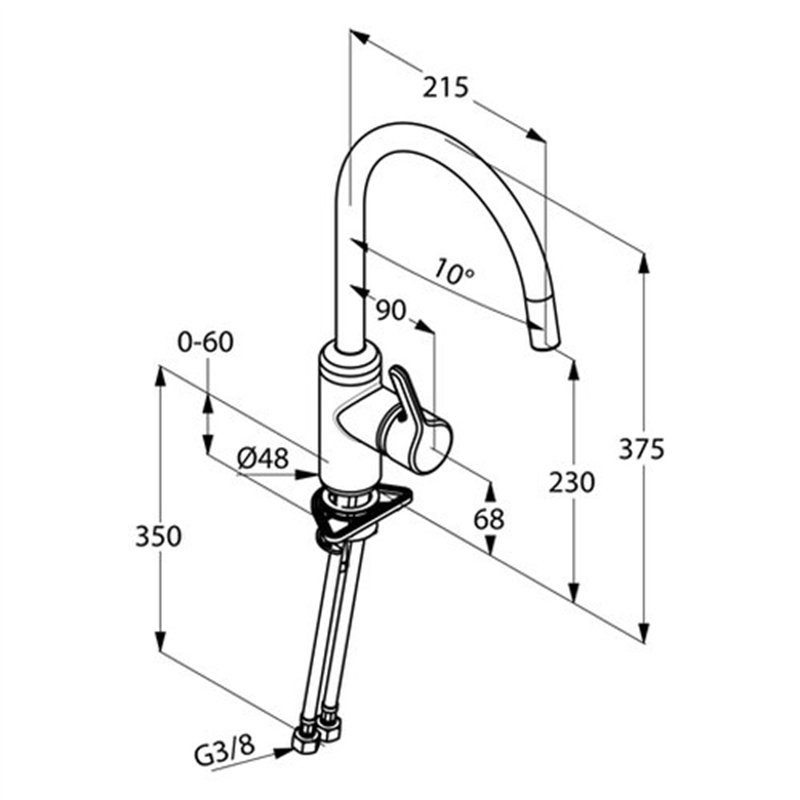 Image secondaire de Kludi 428030578 Bingo Star Robinet d'évier de Cuisine, Chrome