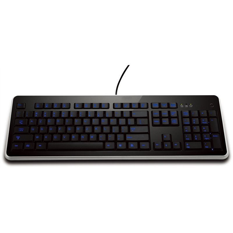 Mobility Lab Clavier Lumineux Filaire USB - Retroéclairage LED Blanc - AZERTY