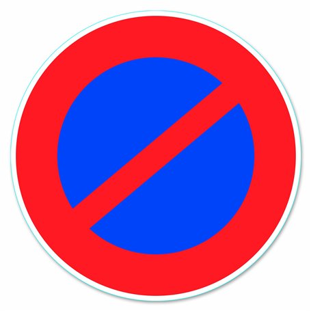 Chapuis DS22 Disque pvc adhésif D 280 mm Stationnement interdit