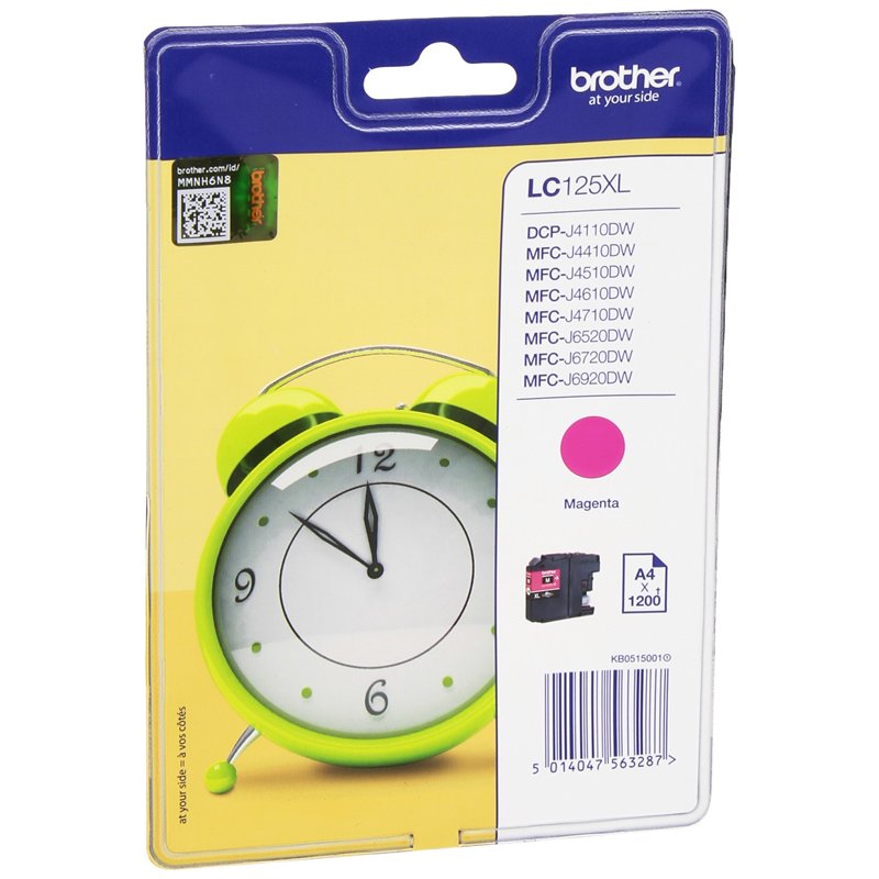 Brother LC-125XLMBP Cartouche d'Encre Magenta Blister