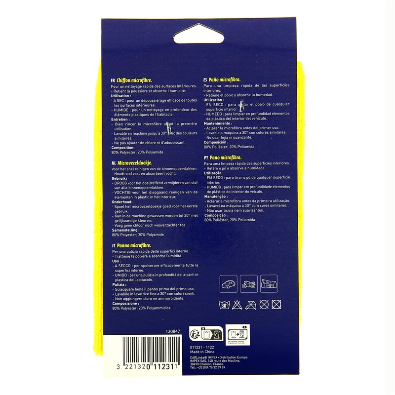 Image secondaire de Carlinea 011231 Chiffon Microfibres Tableau de Bord