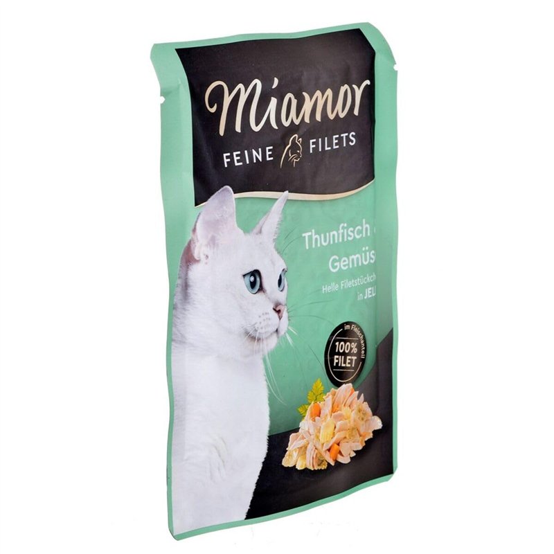 Miamor Katzenfutter Feine Filets Thunfisch & Gemüse 100 g, 24er Pack (24 x 100 g)