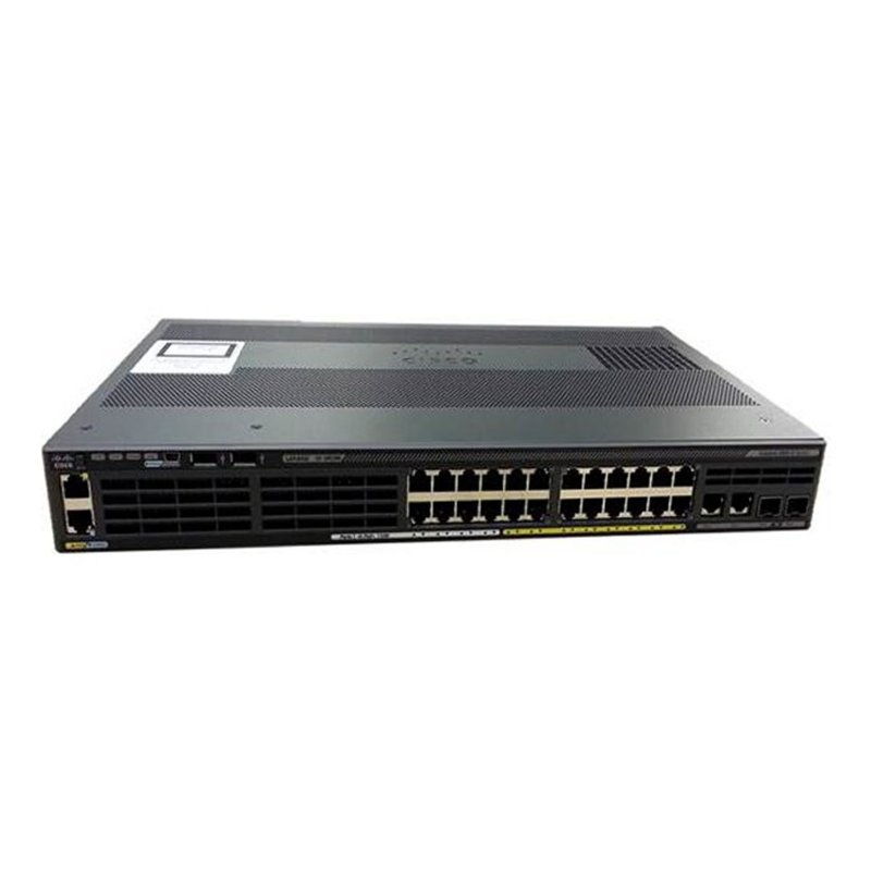 Commutateur réseau Cisco Catalyst 2960X-24PSQ-L, 24 Ports Gigabit Ethernet (8 PoE), consommation PoE 110 W, 2 Ports de Liaison M
