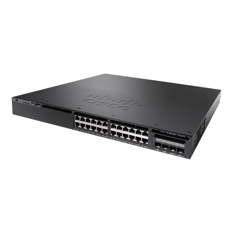 Commutateur réseau Cisco Catalyst 3650-24TD-S, 24 Ports GbE, 2 Ports de Liaison Montante 10G et 2 Ports de Liaison Montante 1G, 