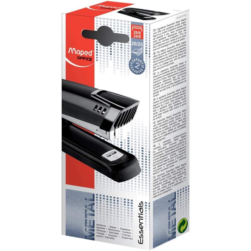Image secondaire de Maped Office 354311 Essentials Metal E3543 Half Strip Agrafeuse