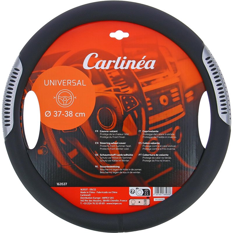 Image secondaire de Tuning Effect 163537 Couvre-Volant Noir Décor Argent