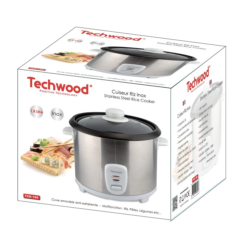 Image secondaire de Techwood TCR-186 Cuiseur Riz Multi Fonctions 1,8 L