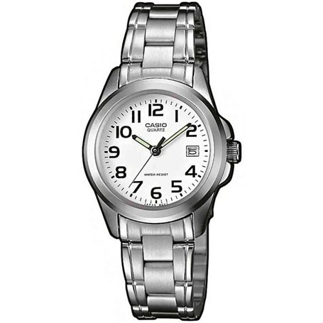 Casio - LTP-1259PD-7BEF - Collection - Montre Femme - Quartz Analogique - Cadran Blanc - Bracelet Acier Argent