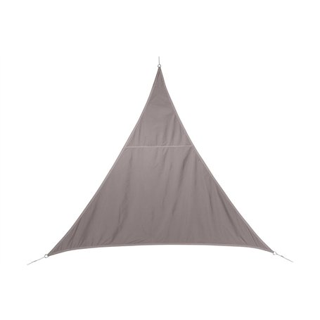 Toile Solaire Voile d'ombrage Triangulaire 4 x 4 x 4 m en Tissu déperlant - Coloris Taupe