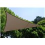 Toile Solaire Voile d'ombrage Triangulaire 4 x 4 x 4 m en Tissu déperlant - Coloris Taupe
