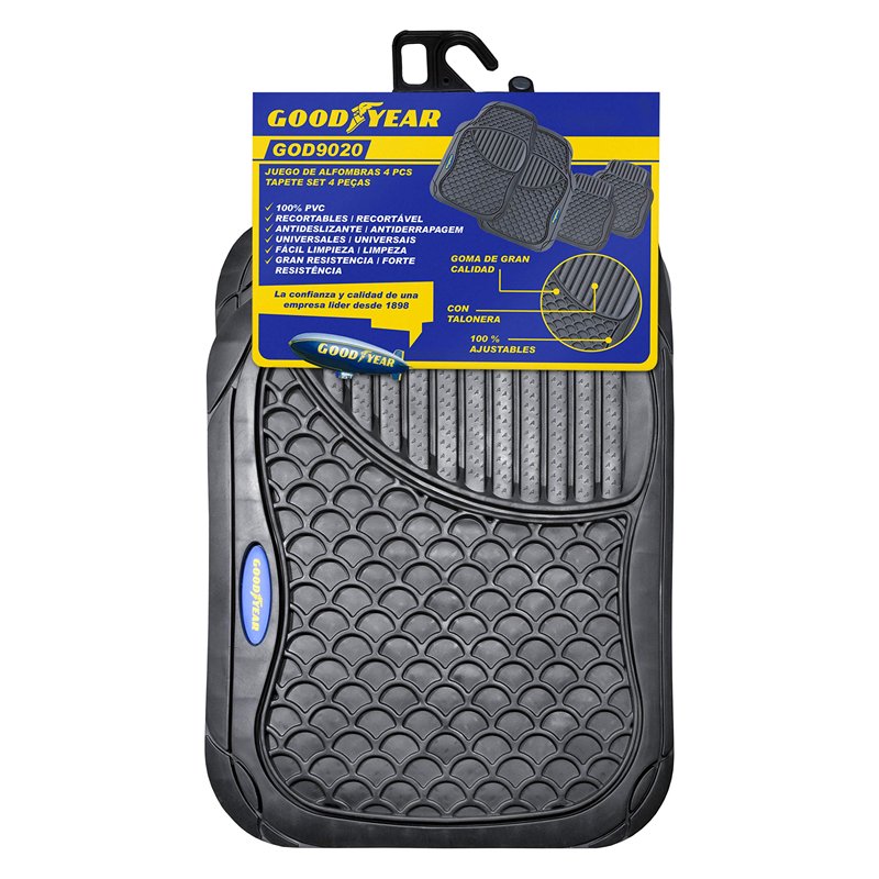Image secondaire de Goodyear Good Year GOD9020 Tapis en Caoutchouc Noir 4 pièces, Nero