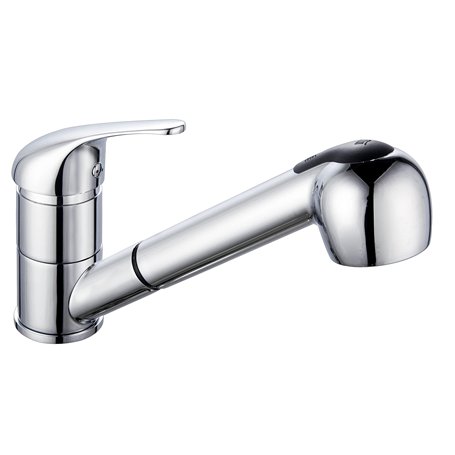 Edouard Rousseau - Mitigeur Évier Ares - Douchette Extractible 2 Jets, Flexible Inox Double Agrafage - 175 (Hauteur) x 195 (Sail