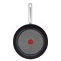 Tefal Poêle 24 cm, Induction, Revêtement antiadhésif, Acier inoxydable 18/10, Garantie 10 ans, Base 3 couches, Cuisson saine, Sa