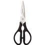 Amazon Basics Inox Ciseaux de cuisine multiusage, 8 inch, Noir
