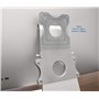 VIVO Kit de Montage VESA pour Apple iMac 21,5" et 27", modèles de Fin 2009 à 2020, Ordinateur à écran LED, Stand-MACB