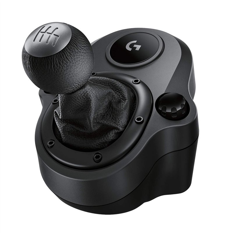 Logitech G Driving Force Levier de Vitesse pour Volant de Course G923, G29 et G920, 6 Vitesses, Enclenchement de la Marche Arriè