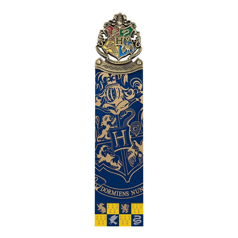 Image secondaire de The Noble Collection Harry Potter Hogwarts Crest Bookmark - 6.7in (17cm) Die Cast Metal, PVC and Card Bookmark - Officially Lice