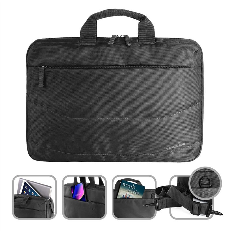 Image secondaire de Tucano Bu-bidea-WM, Sacoche Ordinateur Portable Mixte, Noir