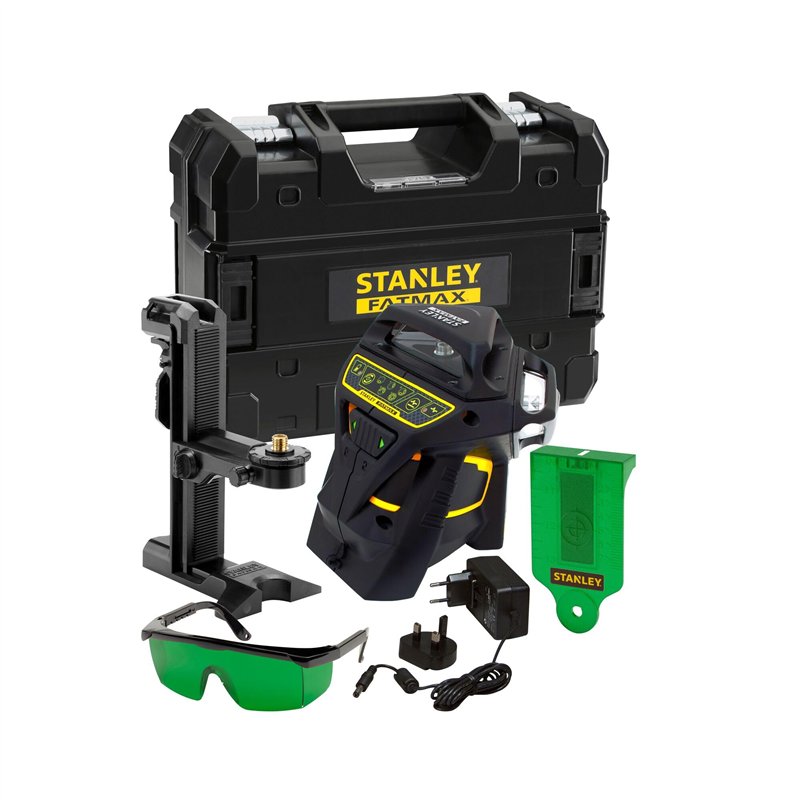 STANLEY FATMAX - Niveau laser multiligne 360° à faisceau vert - mesure précise de +/-3 mm à 10 m - FMHT1-77356