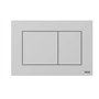 TECE Now 9240402 Gris Plaque de commande pour WC Chromé mat Technique des deux quantités Utilisable par le haut et par l’avant