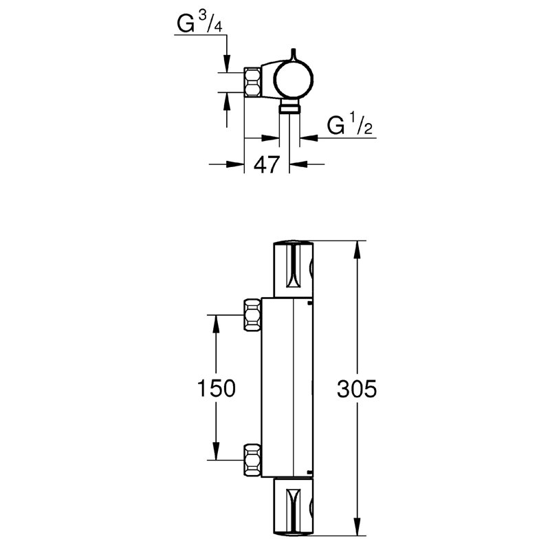 Image secondaire de Grohe 34561000 Robinet de douche