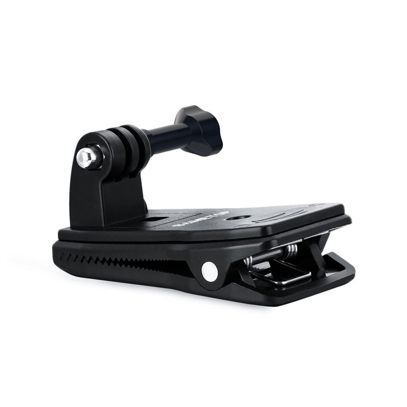 Sametop Pince Sac à Dos Fixation Backpack Accessoires 360 Degrés Rotation Compatible avec GoPro Hero 13 12 11 10 9 8 7 6 5 Sessi