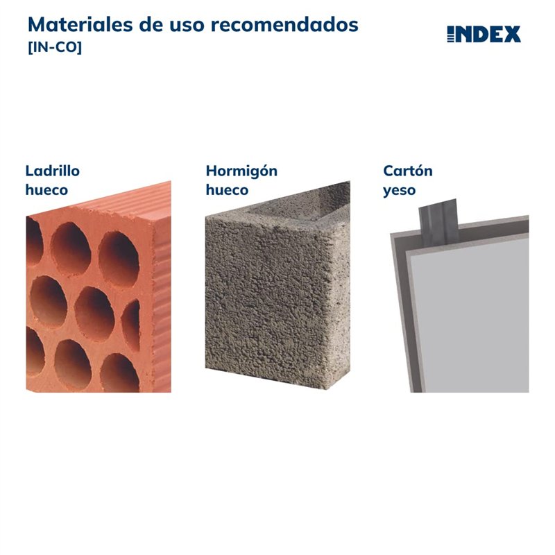 Image secondaire de INDEX Fixing Systems Ancrage Indemoll INCO438 [IN-CO] pour fixation sur des éléments creux. Avec vis 47 Ø8, zinguée, M4 x 47 mm,