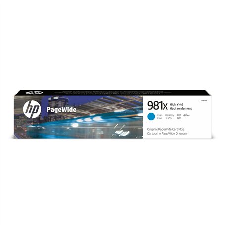 HP 981X Cartouche Cyan Authentique (L0R09A)