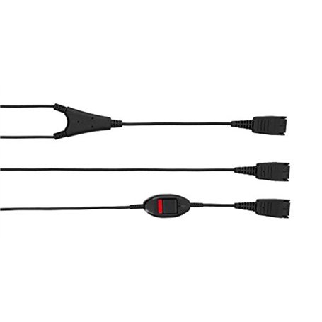 Jabra Câble Y pour superviseur - 1,5 m - QD -> 2xQD avec coupure micro intégrée