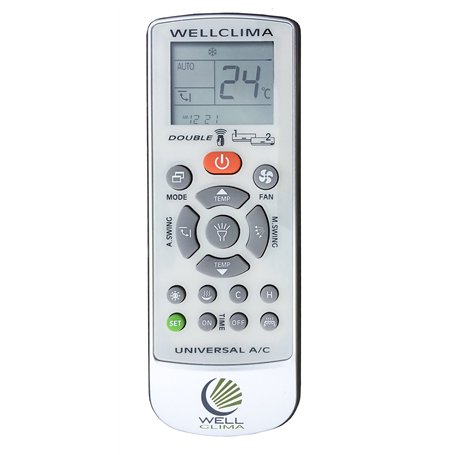 Wellclima Double Télécommande pour climatiseur et conditionneur d'air, compatible avec les principales marques