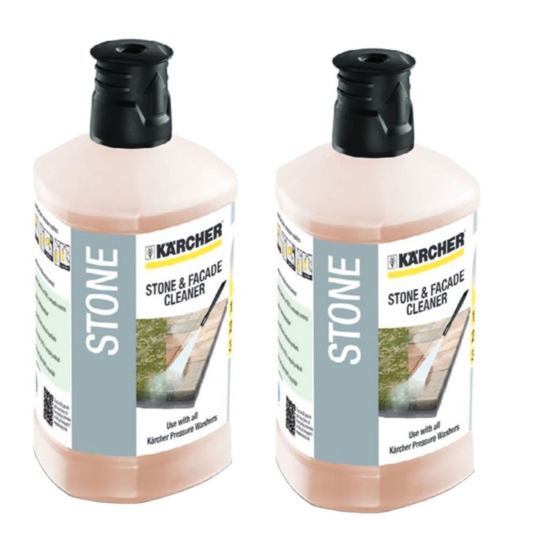 Kärcher Lot de 2 bouteilles de détergent pour nettoyeur haute pression 3 en 1 K2 K4 K5 K7 1 l