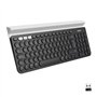 Logitech K780 Clavier RF sans Fil + Bluetooth QWERTY US International Noir, Blanc