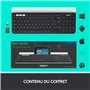 Logitech K780 Clavier RF sans Fil + Bluetooth QWERTY US International Noir, Blanc