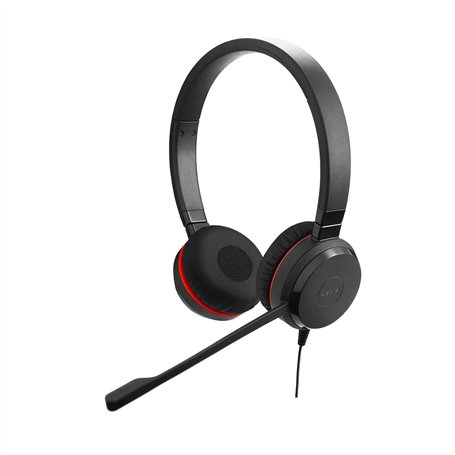 Jabra Evolve 30 UC Stereo Headset - Casque de communications unifiées pour téléphone logiciel VoIP avec annulation passive du br